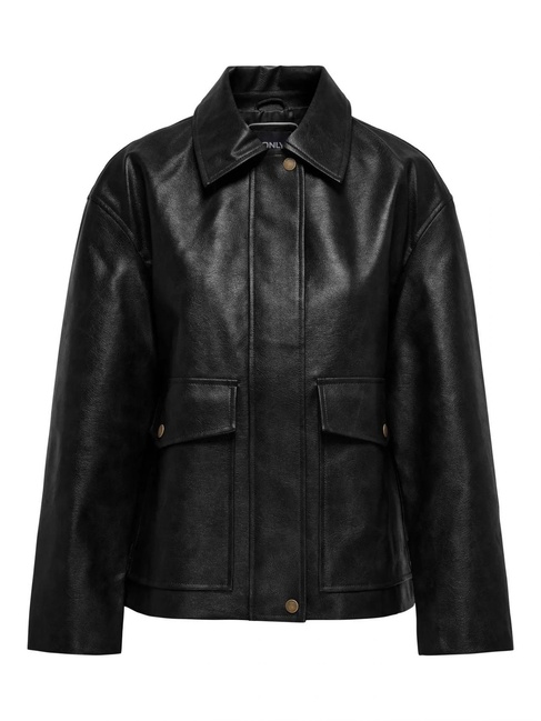 Женская черная куртка Only артикул 15350398 Black FW2025 Фото ракурс 1 - Женская черная куртка Only артикул 15350398 Black FW2025