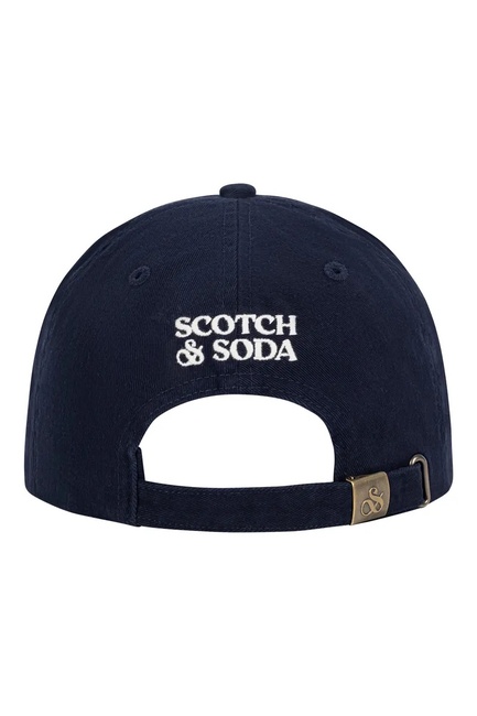 Фото ракурс 3 - Унісекс синя кепка SCOTCH & SODA артикул SSV7-2308 410 SS2025
