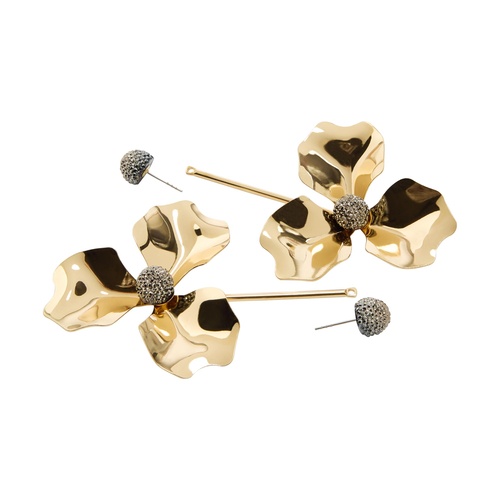 Фото ракурс 2 - Женские золотые серьги Parfois артикул 242635 _GD FW2025