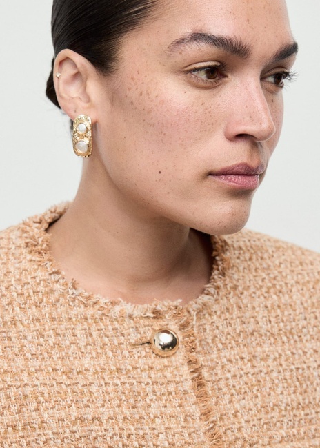 Фото ракурс 7 - Жіночий бежевий жакет Mango артикул 17077140 09 1 season