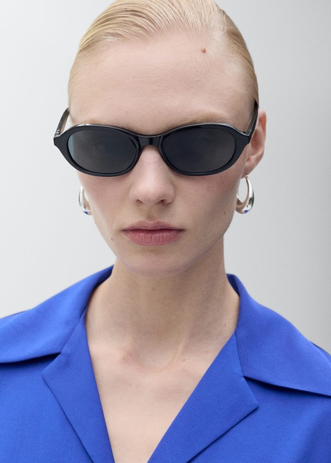 Жіноча синя сорочка Mango артикул 87007185 57 8 season Фото ракурс 4 - Жіноча синя сорочка Mango артикул 87007185 57 8 season