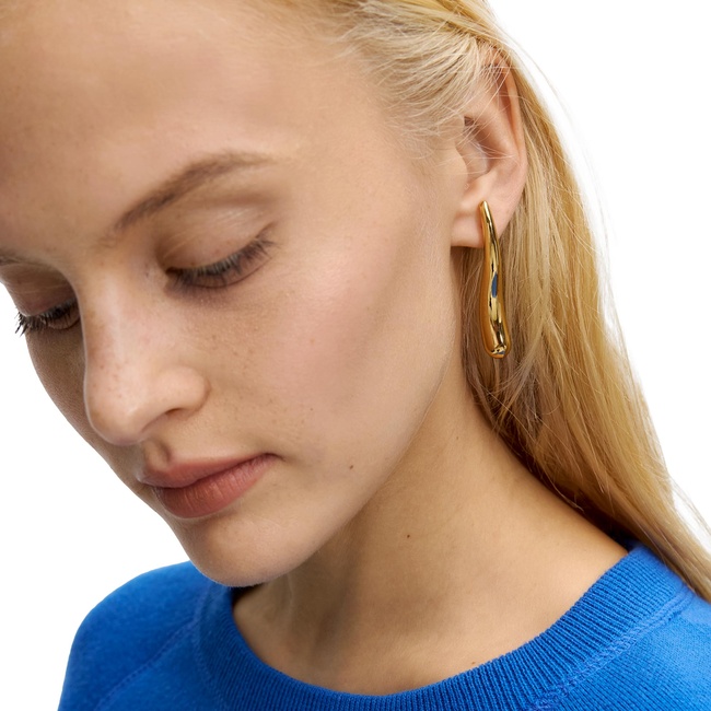 Фото ракурс 4 - Жіночі золоті сережки Parfois артикул 228387 _GD SS2025