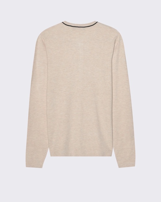 Женский бежевый джемпер Piazza Italia артикул 55882 Corn beige FW2025 Фото ракурс 2 - Женский бежевый джемпер Piazza Italia артикул 55882 Corn beige FW2025