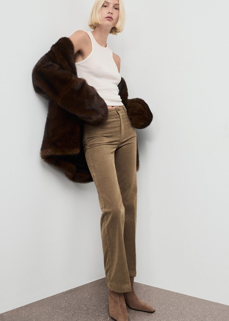 Жіночі коричневі джинси Mango артикул 17057771 35 1 season Фото ракурс 5 - Жіночі коричневі джинси Mango артикул 17057771 35 1 season