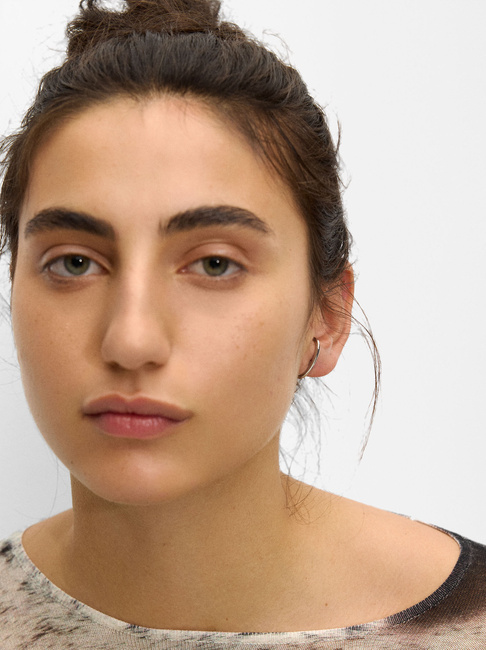 Фото ракурс 3 - Жіночі срібні сережки Parfois артикул 228862 _SV SS2025