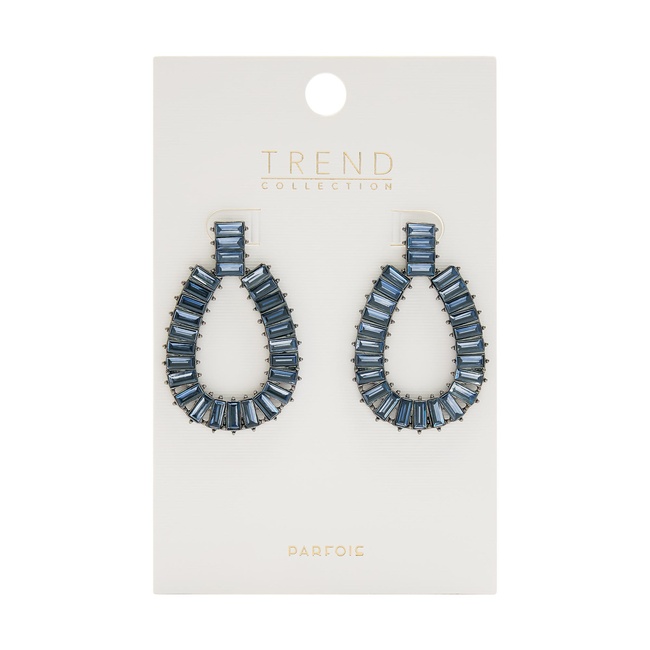 Фото ракурс 4 - Женские синие серьги Parfois артикул 242677 _BL FW2025
