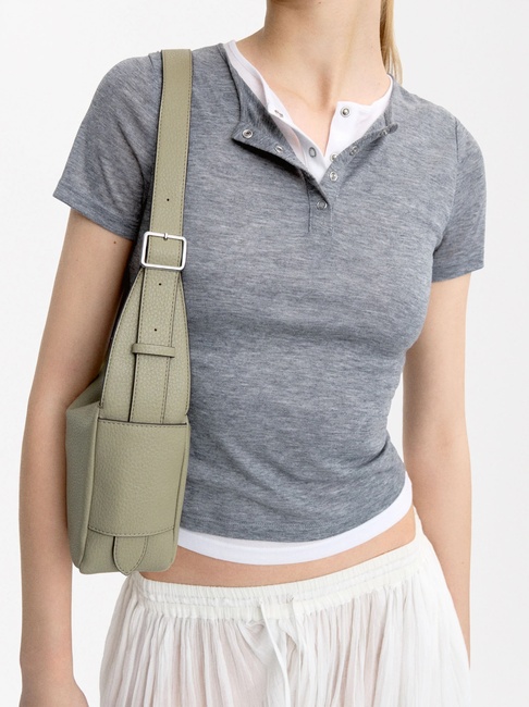 Женская зеленая сумка Parfois артикул 230528 _GN SS2025 Фото ракурс 5 - Женская зеленая сумка Parfois артикул 230528 _GN SS2025