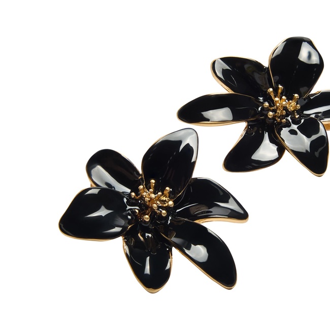 Жіночі чорні сережки Parfois артикул 231155 _BK FW2025 Фото ракурс 2 - Жіночі чорні сережки Parfois артикул 231155 _BK FW2025