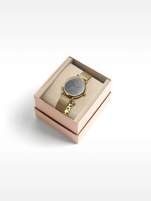 Фото ракурс 4 - Женские золотые часы Parfois артикул 231797 _GD SS2025