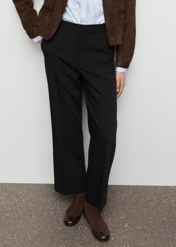 Фото ракурс 1 - Женские черные брюки Mango артикул 17096743 99 1 season