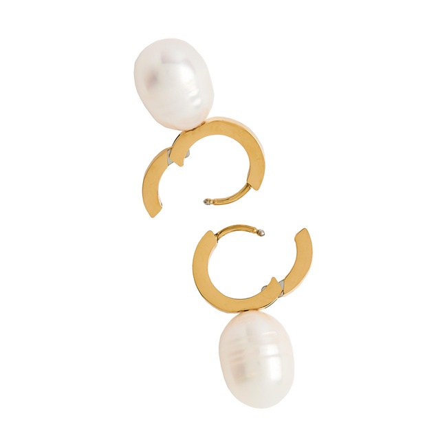 Фото ракурс 3 - Жіночі золоті сережки Parfois артикул 228259 _GD SS2025