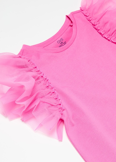 Фото ракурс 3 - Розовый костюм для девочек OVS артикул 2034897 Pink SS2024