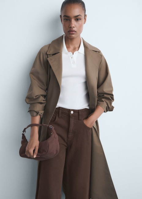 Жіночі коричневі джинси Mango артикул 17094091 32 1 season Фото ракурс 4 - Жіночі коричневі джинси Mango артикул 17094091 32 1 season