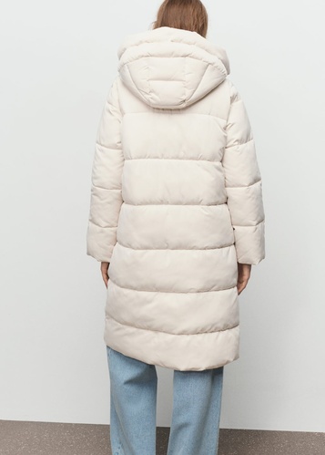 Фото ракурс 2 - Женская молочная куртка Mango артикул 17057131 02 1 season