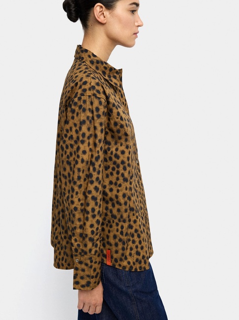 Жіноча коричнева блузка Parfois артикул 238116 _BM FW2025 Фото ракурс 3 - Жіноча коричнева блузка Parfois артикул 238116 _BM FW2025