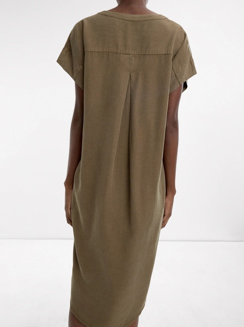 Жіноча зелена сукня Parfois артикул 236745 _KK FW2025 Фото ракурс 2 - Жіноча зелена сукня Parfois артикул 236745 _KK FW2025