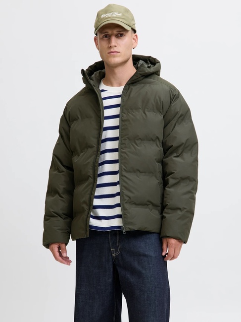Фото ракурс 1 - Чоловіча хакі куртка Jack & Jones артикул 12278749 Rosin FW2025