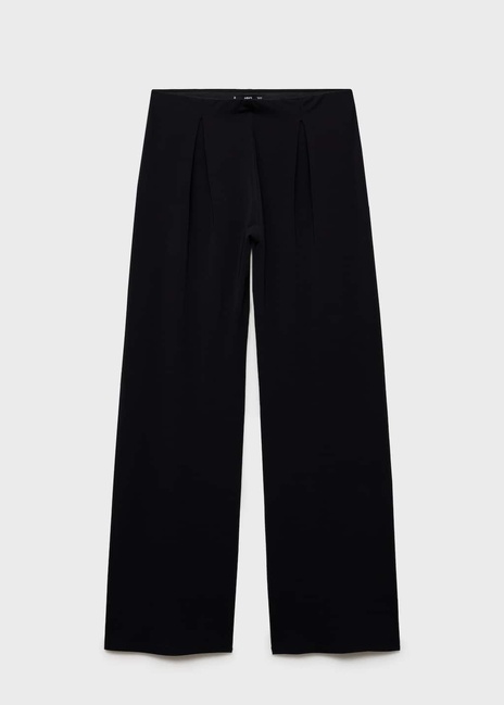 Жіночі чорні брюки Mango артикул 87035767 99 8 season Фото ракурс 3 - Жіночі чорні брюки Mango артикул 87035767 99 8 season