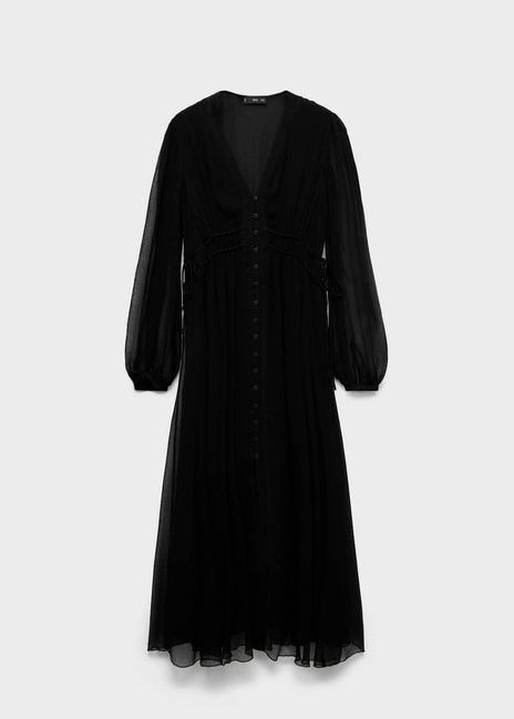 Жіноча чорна сукня Mango артикул 17015830 99 1 season Фото ракурс 3 - Жіноча чорна сукня Mango артикул 17015830 99 1 season