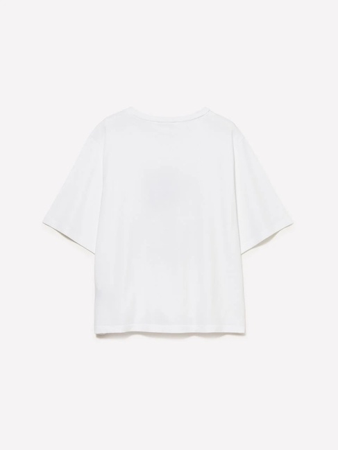 Фото ракурс 5 - Жіноча сіра футболка Sisley артикул 3I1XL107Y 901 25A