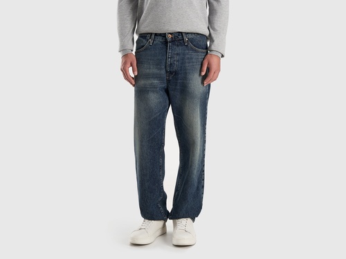 Фото ракурс 1 - Чоловічі сині джинси Benetton артикул 4OKNUE01Z 901 25A