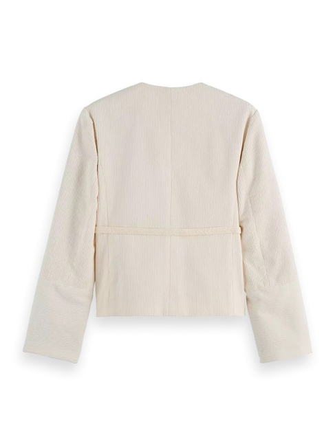 Фото ракурс 4 - Женская бежевая куртка SCOTCH & SODA артикул U9G00994T U137 FW2025