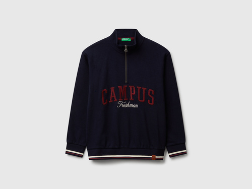 Фото ракурс 1 - Синій джемпер Benetton для хлопчиків артикул 32N4C10PS.G 016 25A