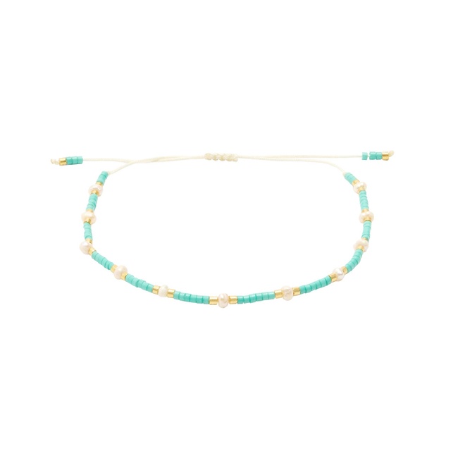 Женский зеленый браслет Parfois артикул 235065 _GN FW2025 Фото ракурс 2 - Женский зеленый браслет Parfois артикул 235065 _GN FW2025