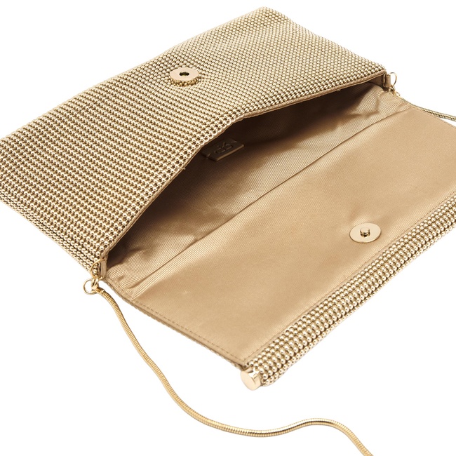 Женская золотая сумка Parfois артикул 239425 _GD FW2025 Фото ракурс 4 - Женская золотая сумка Parfois артикул 239425 _GD FW2025