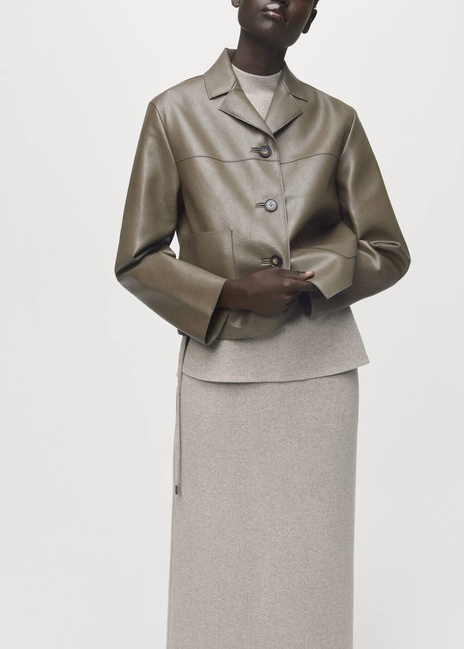 Женская коричневая юбка Mango артикул 17087802 35 1 season Фото ракурс 4 - Женская коричневая юбка Mango артикул 17087802 35 1 season