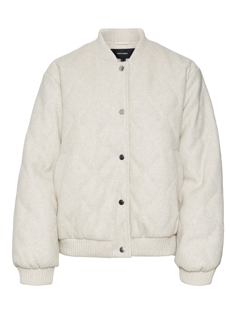 Женская бежевая куртка Vero Moda артикул 10315192 Oatmeal FW2025 Фото ракурс 3 - Женская бежевая куртка Vero Moda артикул 10315192 Oatmeal FW2025