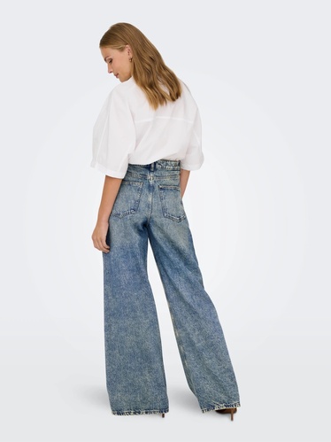 Фото ракурс 2 - Жіночі сині джинси Only артикул 15342782 Medium Blue Denim FW2025