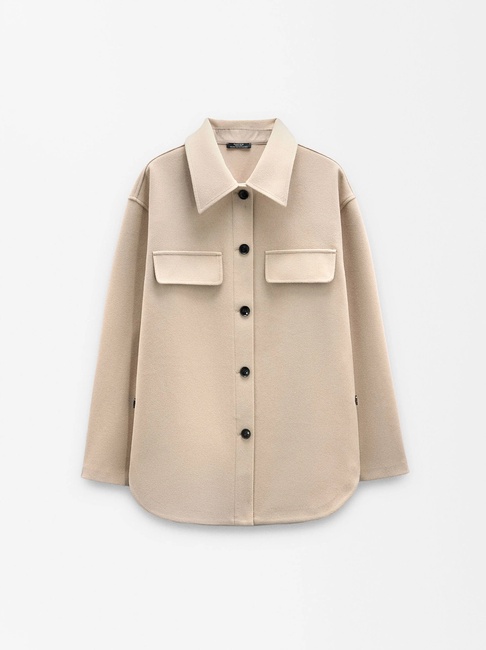 Фото ракурс 4 - Жіноча молочна сорочка Parfois артикул 238487 _EC FW2025