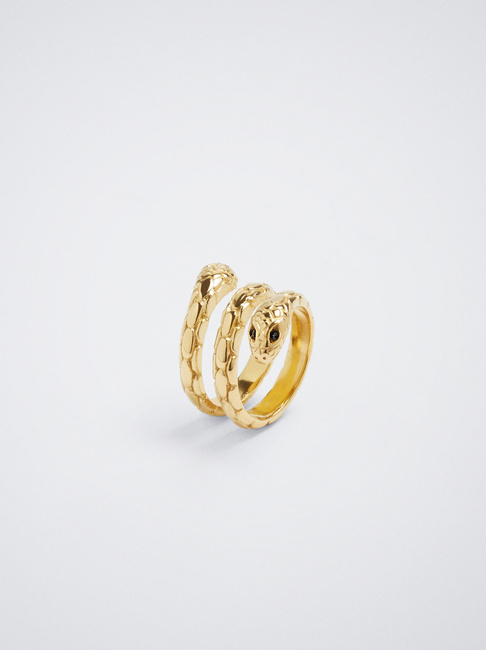 Жіноча золота каблучка Parfois артикул 182232 _GD FW2025 Фото ракурс 4 - Жіноча золота каблучка Parfois артикул 182232 _GD FW2025