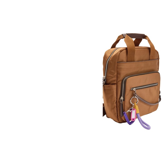 Фото ракурс 3 - Женский коричневый рюкзак Parfois артикул 240194 _CA FW2025