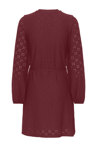 Фото ракурс 2 - Жіноча бордова сукня Only артикул 15354580 Cabernet FW2025