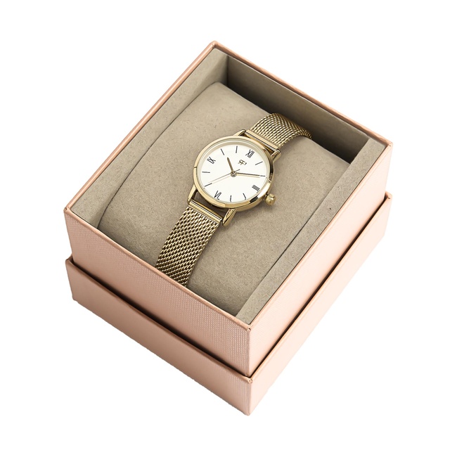 Жіночий золотий годинник Parfois артикул 239989 _GD FW2025 Фото ракурс 4 - Жіночий золотий годинник Parfois артикул 239989 _GD FW2025