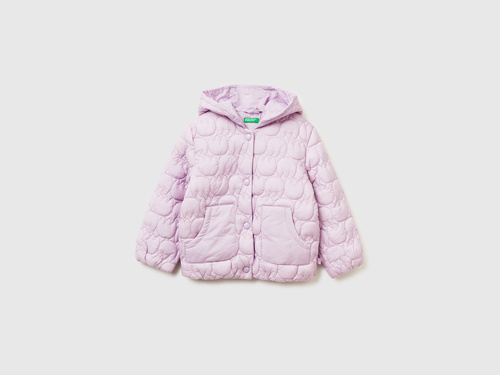 Фото ракурс 1 - Фиолетовая куртка Benetton для девочек артикул 2YCUGN042.P 0W1 25A