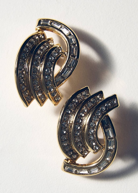 Жіночі золоті сережки Mango артикул 17018642 OR 1 season Фото ракурс 3 - Жіночі золоті сережки Mango артикул 17018642 OR 1 season