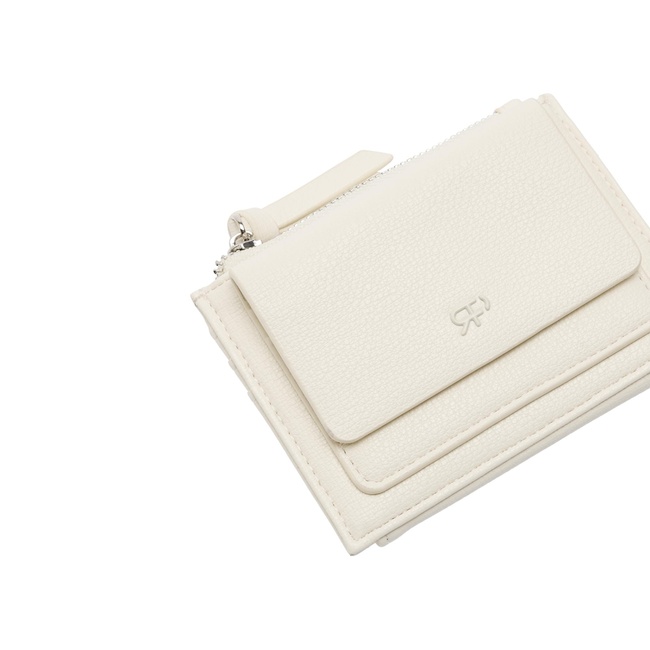 Фото ракурс 3 - Женский белый кошелёк Parfois артикул 237630 _WT FW2025