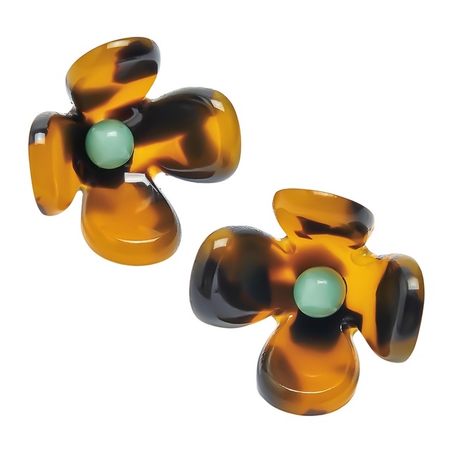 Фото ракурс 2 - Жіночі коричневі сережки Parfois артикул 239893 _HM FW2025