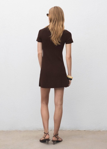 Фото ракурс 2 - Жіноча коричнева сукня Mango артикул 17024099 32 1 season