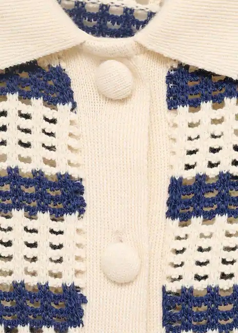 Фото ракурс 5 - Женская синяя рубашка Mango артикул 17091219 56 1 season