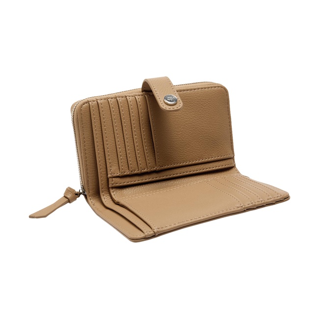 Женский коричневый кошелёк Parfois артикул 237615 _CA FW2025 Фото ракурс 4 - Женский коричневый кошелёк Parfois артикул 237615 _CA FW2025