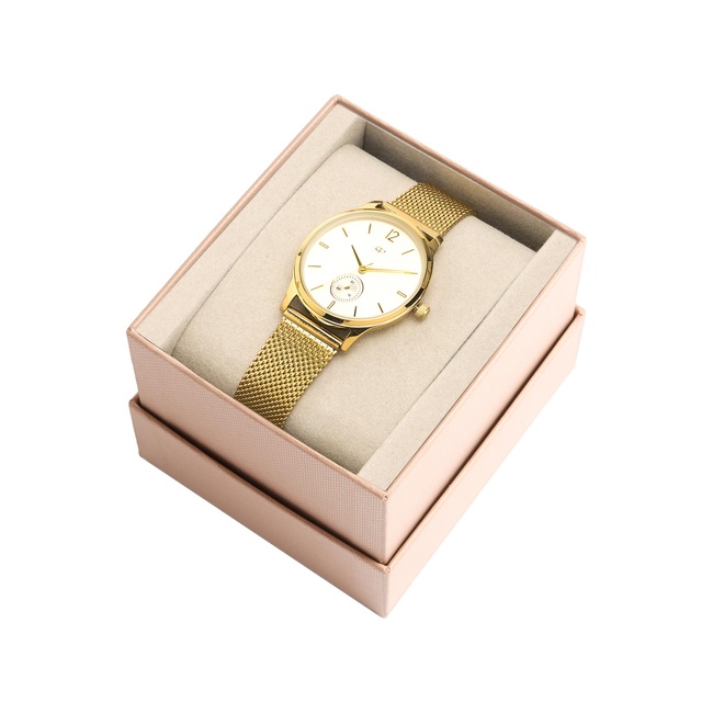 Жіночий золотий годинник Parfois артикул 212693 _GD FW2025 Фото ракурс 5 - Жіночий золотий годинник Parfois артикул 212693 _GD FW2025