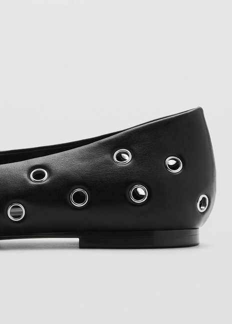 Фото ракурс 4 - Жіночі чорні туфлі Mango артикул 87003277 99 8 season