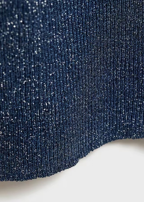 Жіночий синій топ Mango артикул 77089055 57 7 season Фото ракурс 7 - Жіночий синій топ Mango артикул 77089055 57 7 season