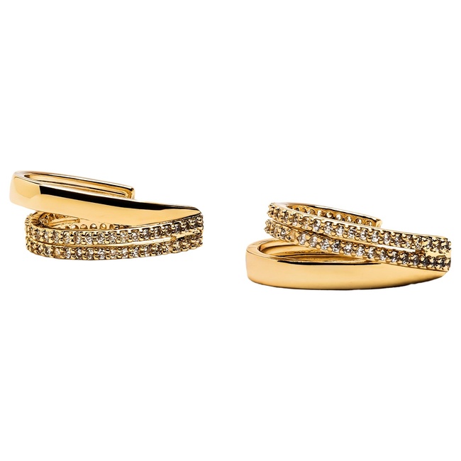 Фото ракурс 3 - Жіночі золоті сережки Parfois артикул 233906 _GD FW2025