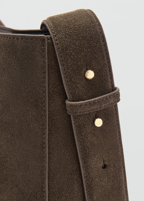 Жіноча коричнева сумка Mango артикул 87020431 35 8 season Фото ракурс 4 - Жіноча коричнева сумка Mango артикул 87020431 35 8 season