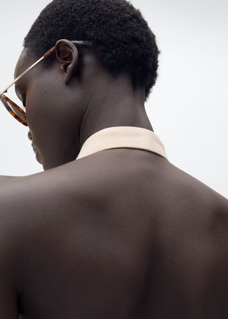 Фото ракурс 6 - Жіночий бежевий жилет Mango артикул 87045769 80 8 season